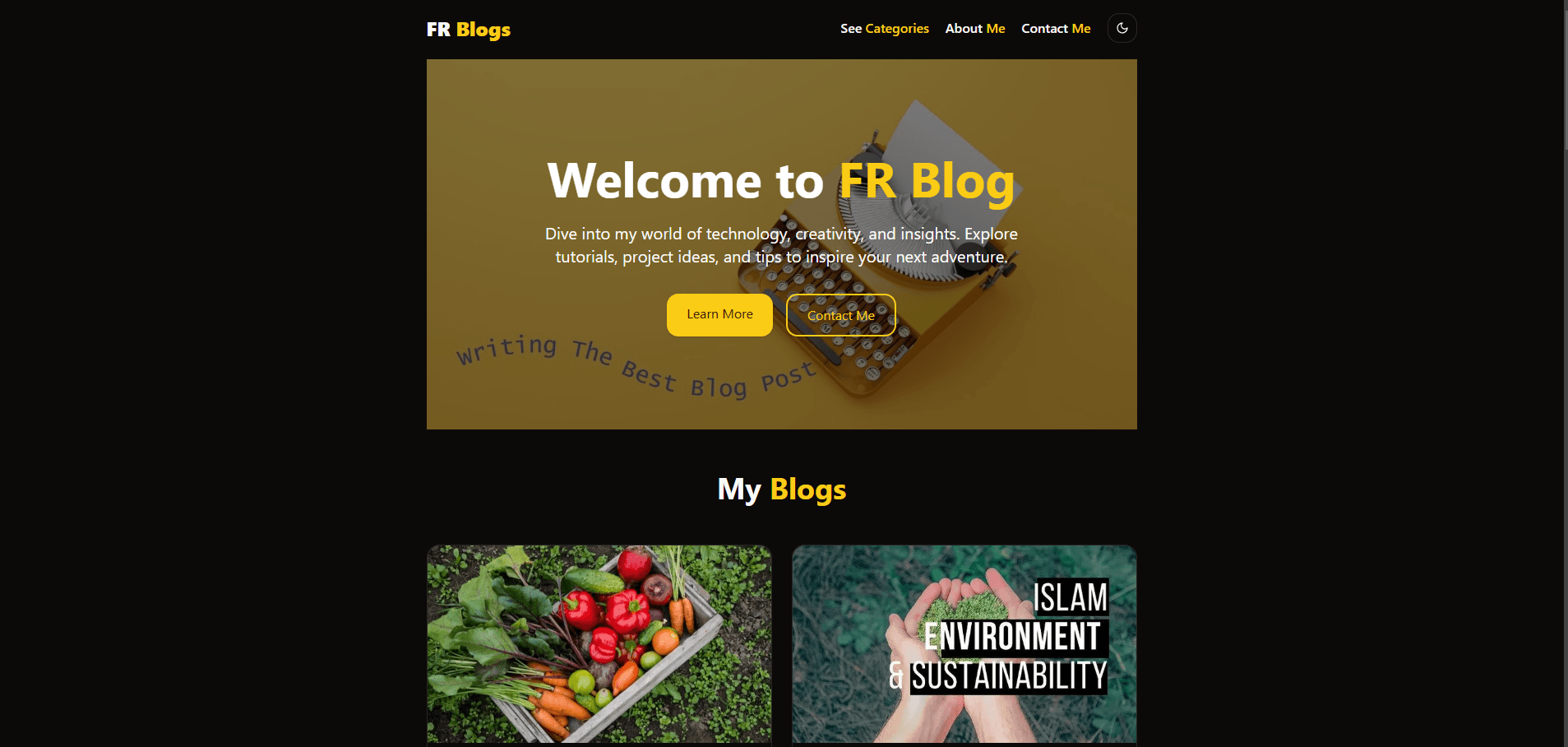 Blog website