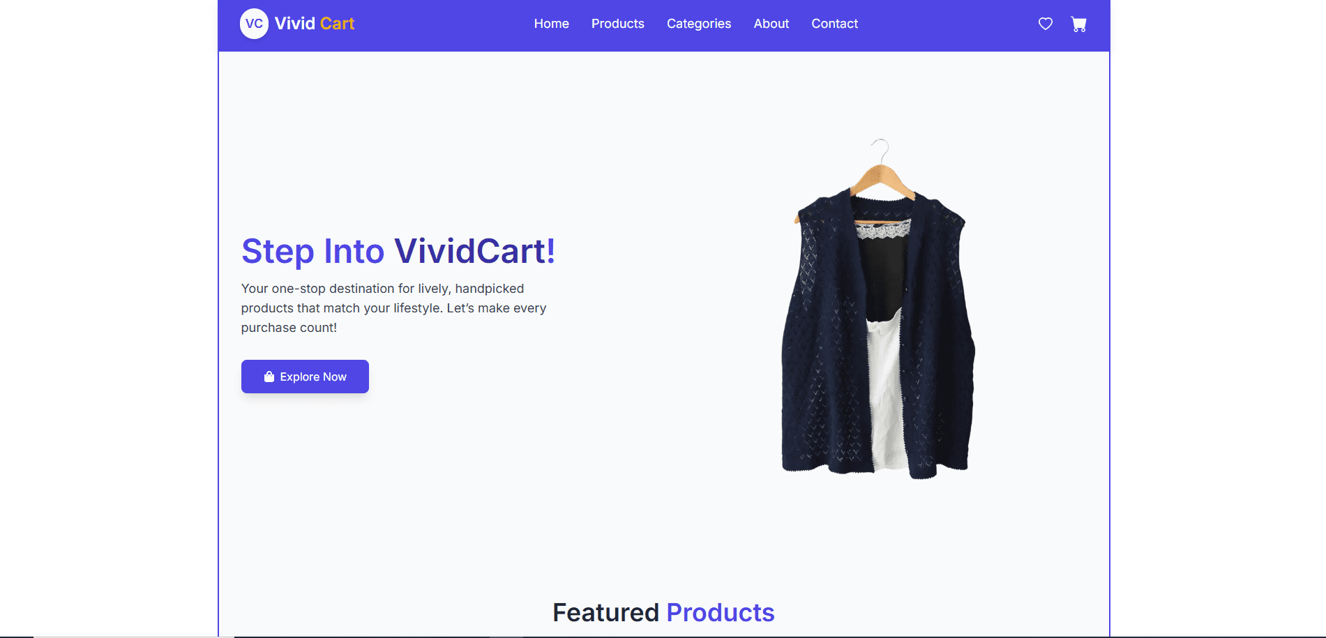 Vivid Cart website